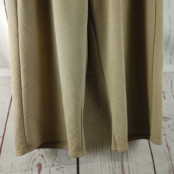 Shein Curve Plus Size 4XL Tan Textured 2pc Outfit Pant Set - Picture 10 of 15